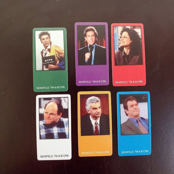 CLUE SEINFELD Game Characters/Movers Replacement Pieces NO STANDS, USED - Picture 2 of 3